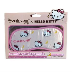 The CREME Shop x Hello Kitty Pink Satin Beauty Rest Sleep Mask NWT